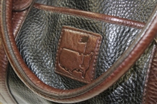 Excellent Condition 2000 Masters Black & Brown Large Leather Bag with Strap