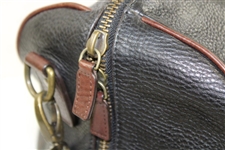 Excellent Condition 2000 Masters Black & Brown Large Leather Bag with Strap
