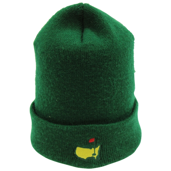 Masters Tournament Green Beanie Hat - Slightly Used