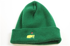Masters Tournament Green Beanie Hat - Slightly Used