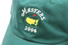 2006 Masters (Small Logo) & 2010 Masters (Large Logo) Green Caddy Hats