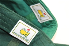 2006 Masters (Small Logo) & 2010 Masters (Large Logo) Green Caddy Hats