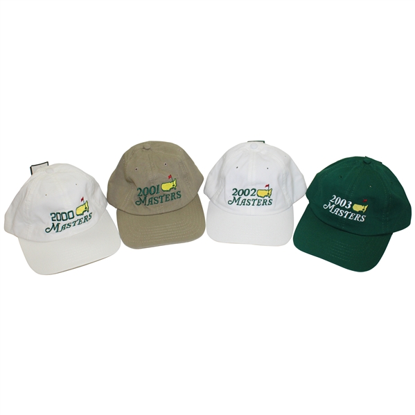 2000, 2001, 2002, & 2003 Masters Tournament Large Logo Hats