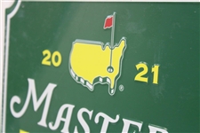2021 Masters Tournament April 8th-11th Plastic Logo Sign - New Unopened
