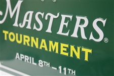 2021 Masters Tournament April 8th-11th Plastic Logo Sign - New Unopened