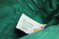 Green Canvas Masters Bag with Handles from Augusta National Golf Shop