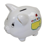 Masters Logo Piggy Bank New in Original Box - 2010