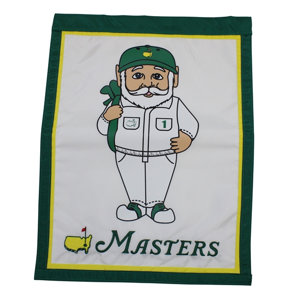Masters Caddy Gnome Garden Flag with Embroidered Masters
