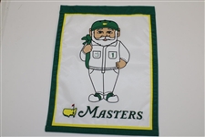 Masters Caddy Gnome Garden Flag with Embroidered 'Masters'