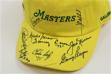 Nicklaus, Player, & Seven (7) Other Masters Champs Signed Masters Gallery Hat JSA ALOA