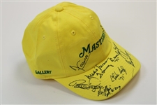 Nicklaus, Player, & Seven (7) Other Masters Champs Signed Masters Gallery Hat JSA ALOA