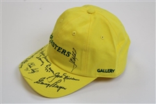 Nicklaus, Player, & Seven (7) Other Masters Champs Signed Masters Gallery Hat JSA ALOA
