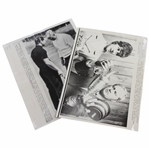 Two Jack Nicklaus at The OPEN Wire Photos 7/9/1968 & 7/17/1970 with Claret