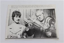 Two Jack Nicklaus at The OPEN Wire Photos 7/9/1968 & 7/17/1970 with Claret