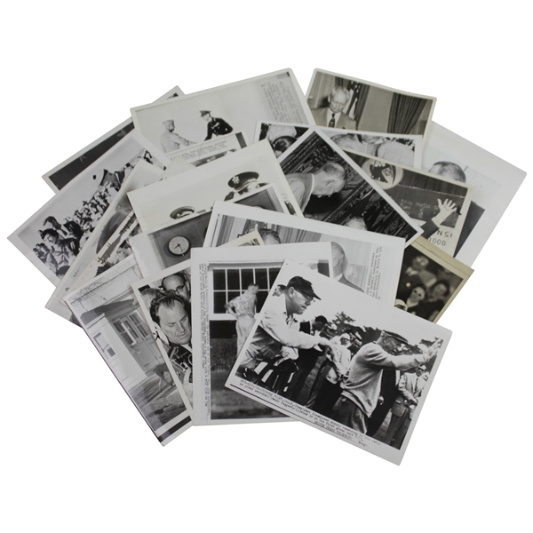 Twenty (20) President Eisenhower 1950s Military & Presidential Wire Photos with Some Golf