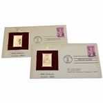 Two Babe Zaharias 1981 American Athlete 22kt FDC - One Matting Has Slight Rip