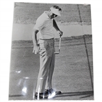 Arnold Palmer 4/14/64 Masters Smacks Putter After Missing Putt