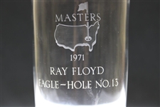 Ray Floyd's 1971 Masters Tournament Hole No. 13 Steuben Crystal Eagle Glass