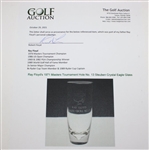 Ray Floyd's 1971 Masters Tournament Hole No. 13 Steuben Crystal Eagle Glass