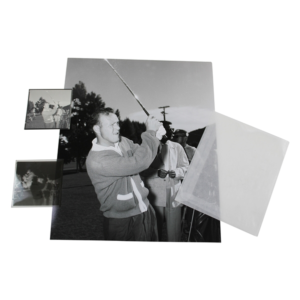 Arnold Palmer Post-Swing Photo with Original Negative & Small Photo