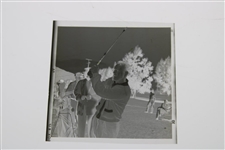 Arnold Palmer Post-Swing Photo with Original Negative & Small Photo