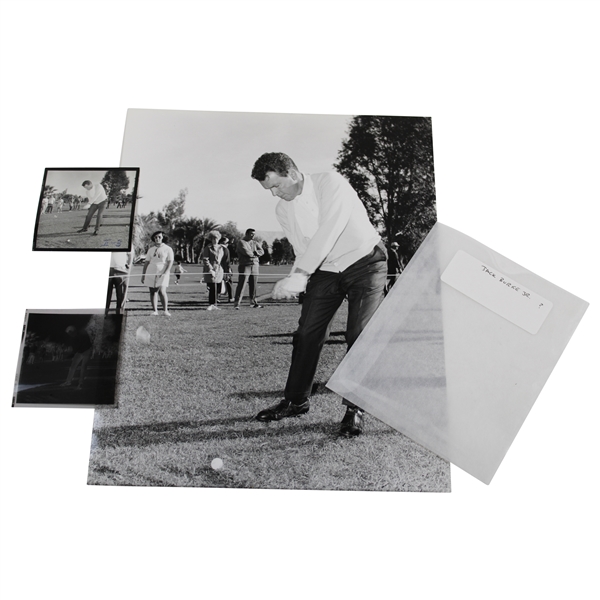 Jack Burke Jr. Downswing Alex J. Morrison Photo with Original Negative & Small Photo