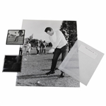 Jack Burke Jr. Downswing Alex J. Morrison Photo with Original Negative & Small Photo