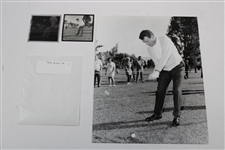 Jack Burke Jr. Downswing Alex J. Morrison Photo with Original Negative & Small Photo