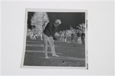 Jack Burke Jr. Downswing Alex J. Morrison Photo with Original Negative & Small Photo