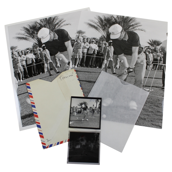Lee Trevino Near Contact Alex J. Morrison Photos with Original Negative & Small Photo