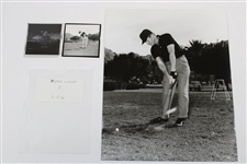 Gene Littler 2/6/1966 Downswing Alex J. Morrison Photo with Original Negative & Small Photo