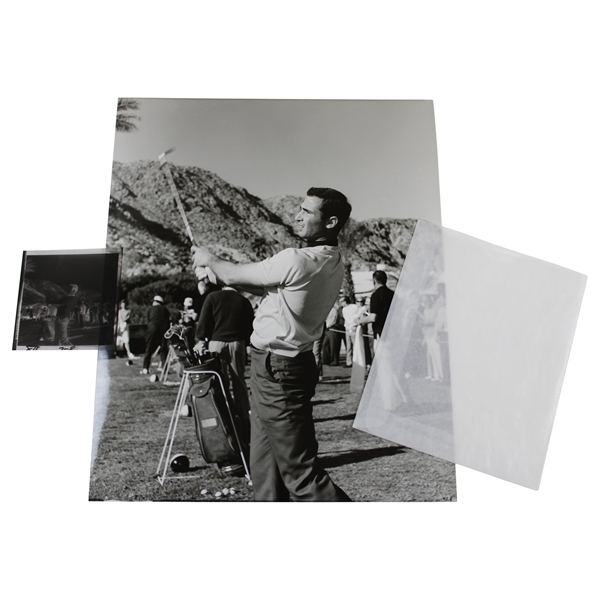 Hall of Famer Sandy Koufax Post-Swing Alex J. Morrison Photo with Original Negative & Small Photo