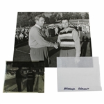 Jimmy Demaret & Clayton Heafner Shake Hands Alex J. Morrison Photo with Original Negative