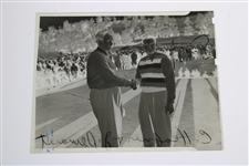 Jimmy Demaret & Clayton Heafner Shake Hands Alex J. Morrison Photo with Original Negative