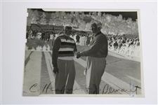 Jimmy Demaret & Clayton Heafner Shake Hands Alex J. Morrison Photo with Original Negative