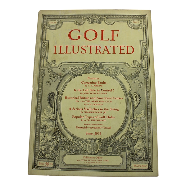 1931 Golf Illustrated Vol 35 No. 3 Magazine - June