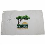Tiger Woods Signed 2008 US Open at Torrey Pines Embroidered Flag JSA ALOA