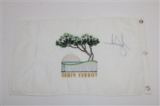 Tiger Woods Signed 2008 US Open at Torrey Pines Embroidered Flag JSA ALOA