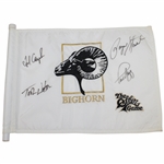 Payne Stewart, Fred Couples, Tom Watson & Azinger Signed Skins Game at Bighorn Course Flag JSA ALOA