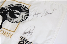 Arnold Palmer, Payne Stewart, Couples & Azinger Signed Skins Game at Bighorn Course Flag JSA ALOA