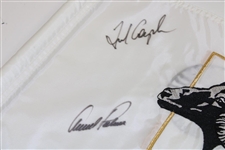 Arnold Palmer, Payne Stewart, Couples & Azinger Signed Skins Game at Bighorn Course Flag JSA ALOA