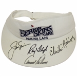Arnold Palmer, Jack Nicklaus, Floyd & Chi-Chi Rodriguez Signed Senior Skins Visor JSA ALOA