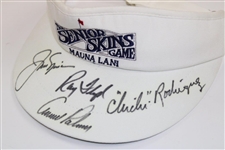 Arnold Palmer, Jack Nicklaus, Floyd & Chi-Chi Rodriguez Signed Senior Skins Visor JSA ALOA