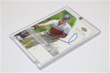 Annika Sorenstam Signed UDA Renditions Rookie Portfolio Golf Card JSA ALOA