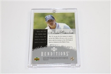 Annika Sorenstam Signed UDA Renditions Rookie Portfolio Golf Card JSA ALOA
