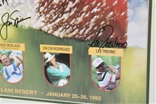 Arnold Palmer, Jack Nicklaus, Chi-Chi & Lee Trevino Signed 1992 Senior Skins Poster JSA #B47362