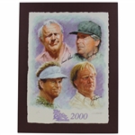 Palmer, Nicklaus, Player, & Watson Signed 2000 Ltd Ed 1/20 Senior Skins Giclée JSA #B47367