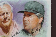 Palmer, Nicklaus, Player, & Watson Signed 2000 Ltd Ed 1/20 Senior Skins Giclée JSA #B47367