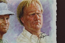 Palmer, Nicklaus, Player, & Watson Signed 2000 Ltd Ed 1/20 Senior Skins Giclée JSA #B47367