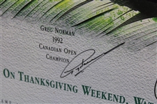 Payne Stewart, Greg Norman, Fred Couples & Tom Kite Signed 1992 Skins Poster JSA #B58593